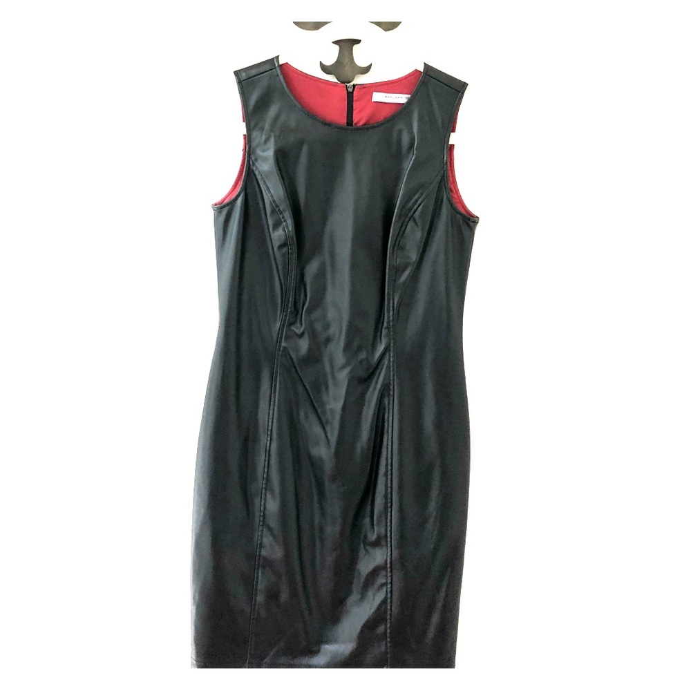 Andrew Marc Faux Leather Dress